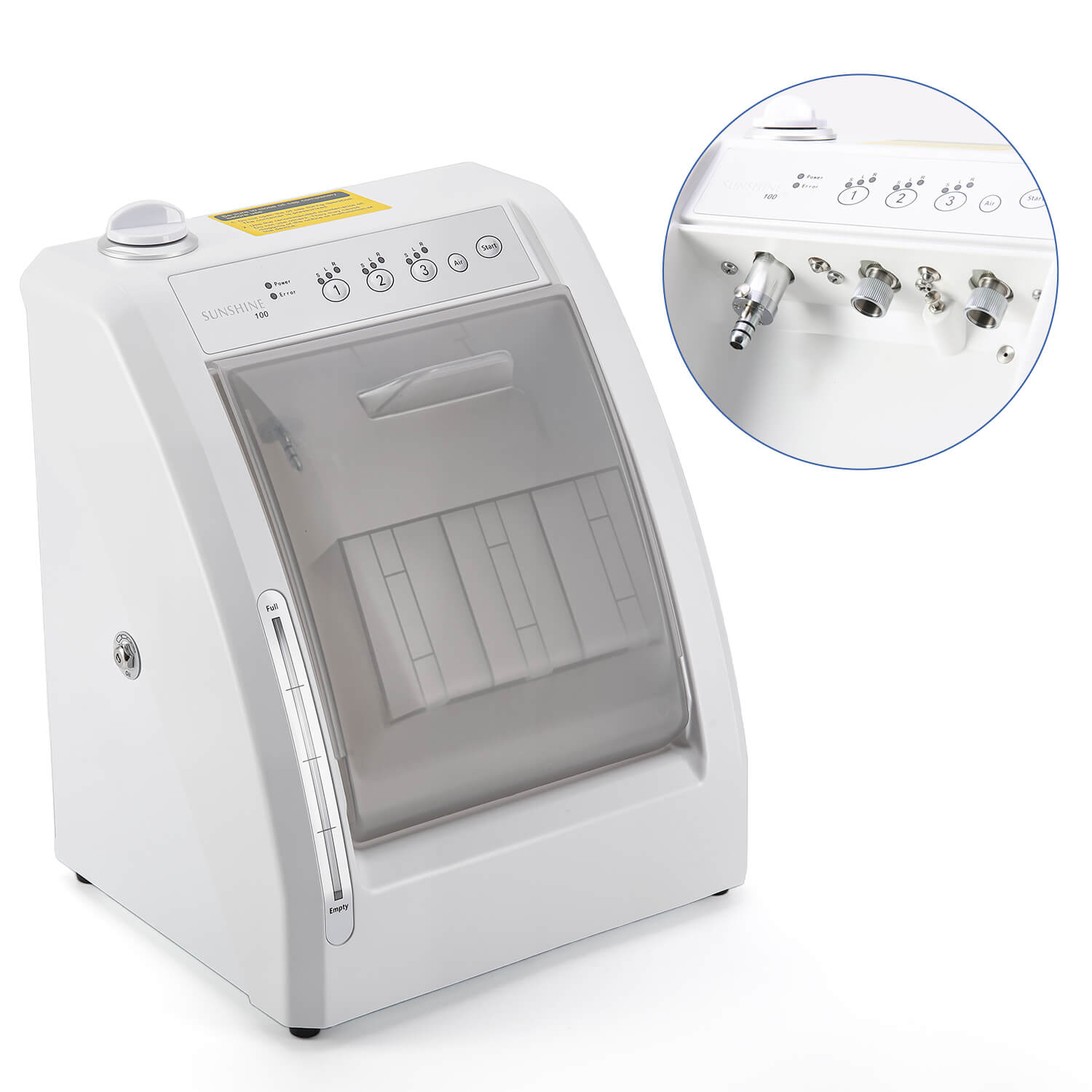 Dental Automatic Handpiece Maintenance Lubrication System Oiling Cleaner Machine Grey - pairaydental.com