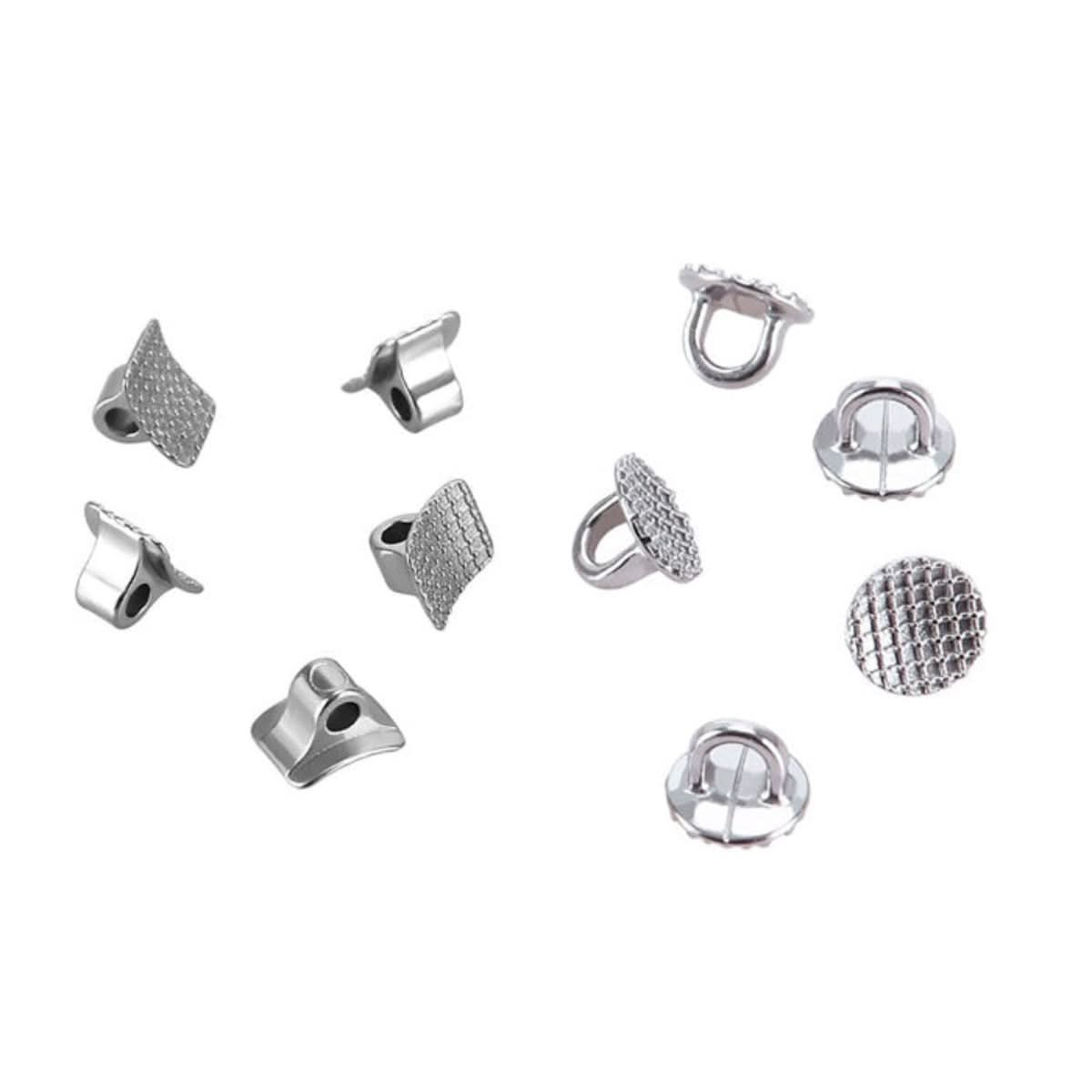 Dental Lingual Button Direct Bond Eyelet Round/Rectangular 10pcs/Bag - pairaydental.com