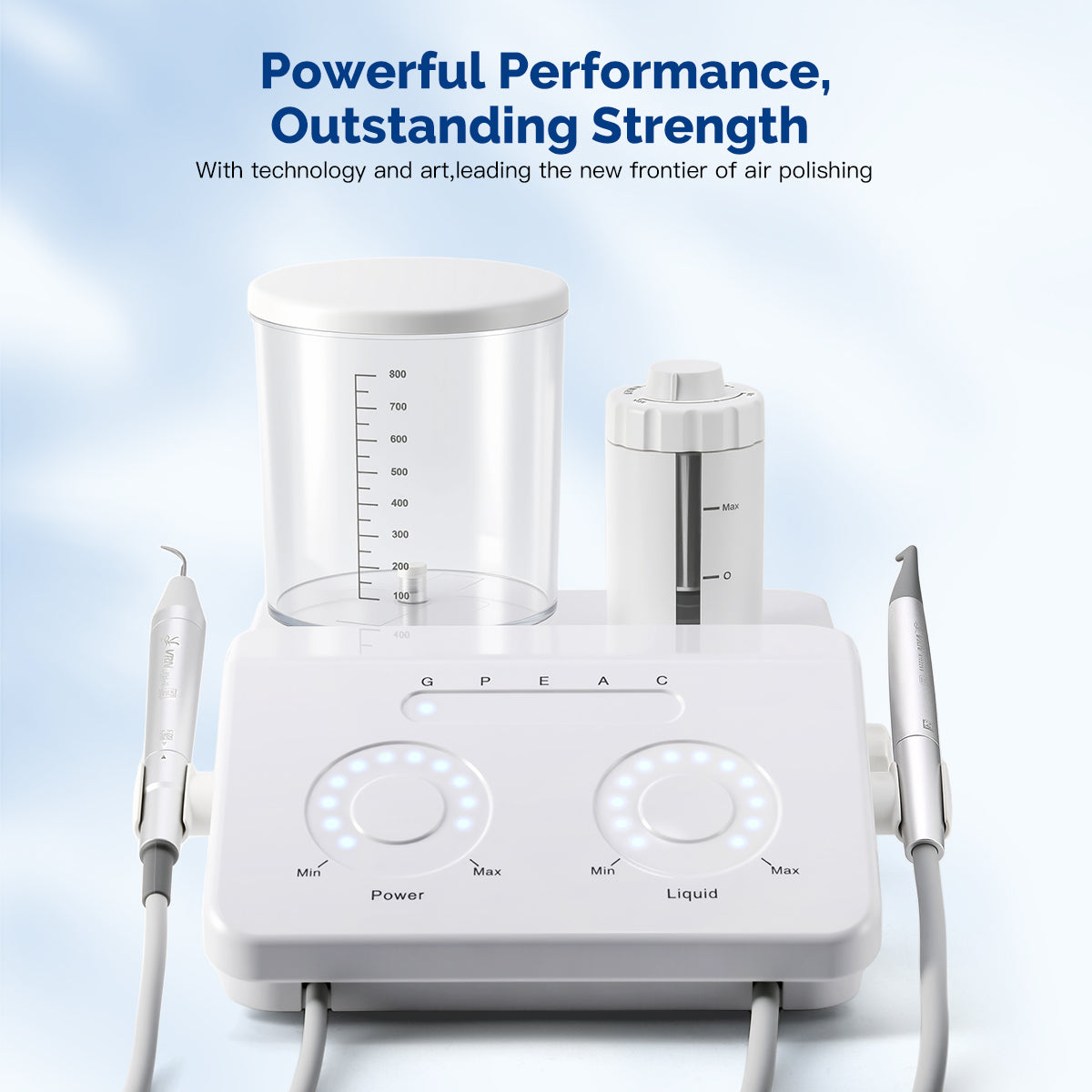 VRN DQ-40 Dental Ultrasonic Scaler Air Polisher Sandblasting Periodontal LED Handpiece