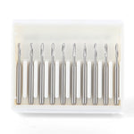 Dental Carbide Bur Straight Round End Crosscut Fissure FG #1557 10pcs/Box - pairaydental.com
