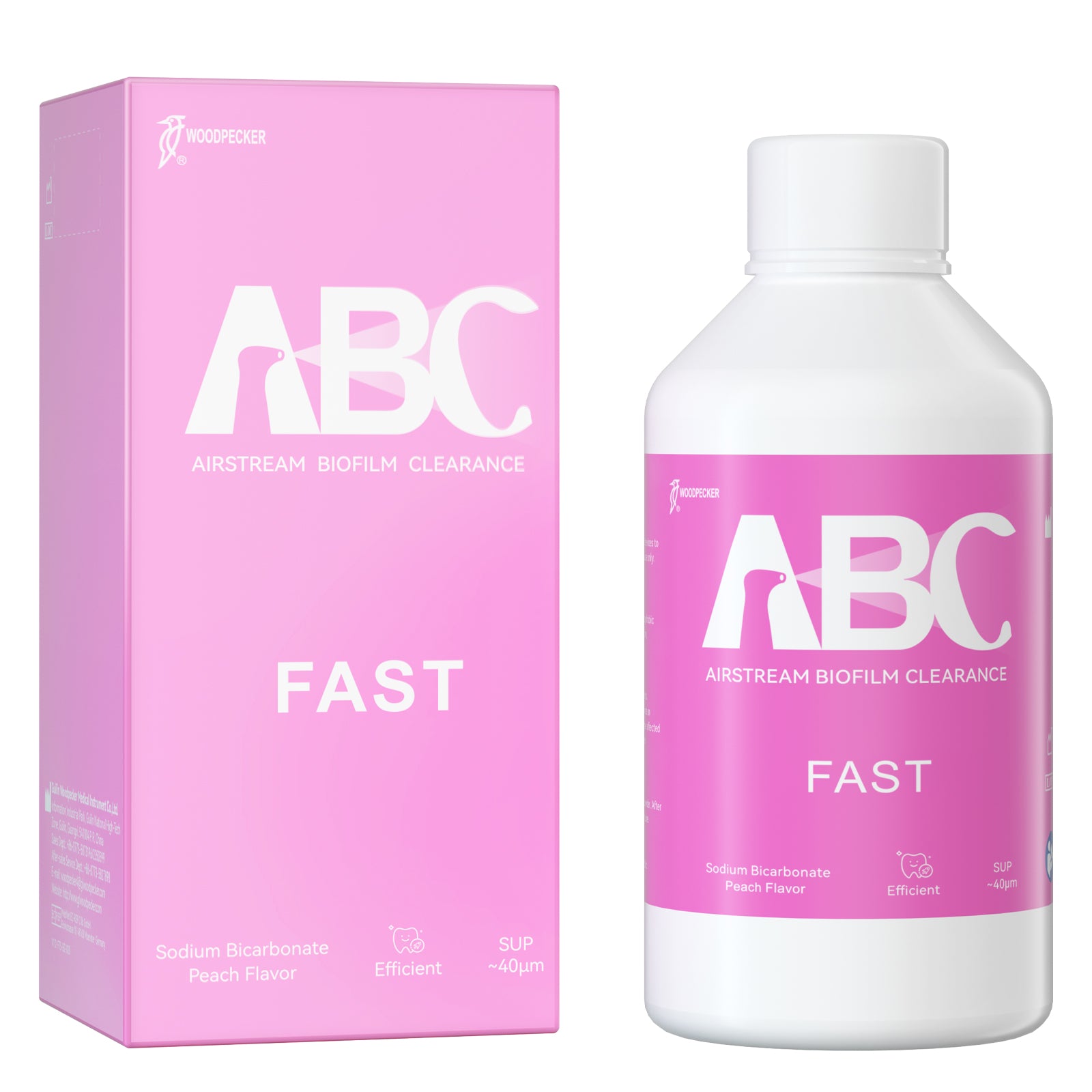Woodpecker Air Polisher Prophylaxis Powder 65um Sodium Bicarbonate #FAST - pairaydental.com