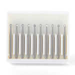 Dental Carbide Bur Round FG #4 10pcs/Box - pairaydental.com