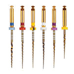 Endo NiTi Rotary Files Gold Taper 25mm Assorted SX-F3 6pcs/Pk - pairaydental.com