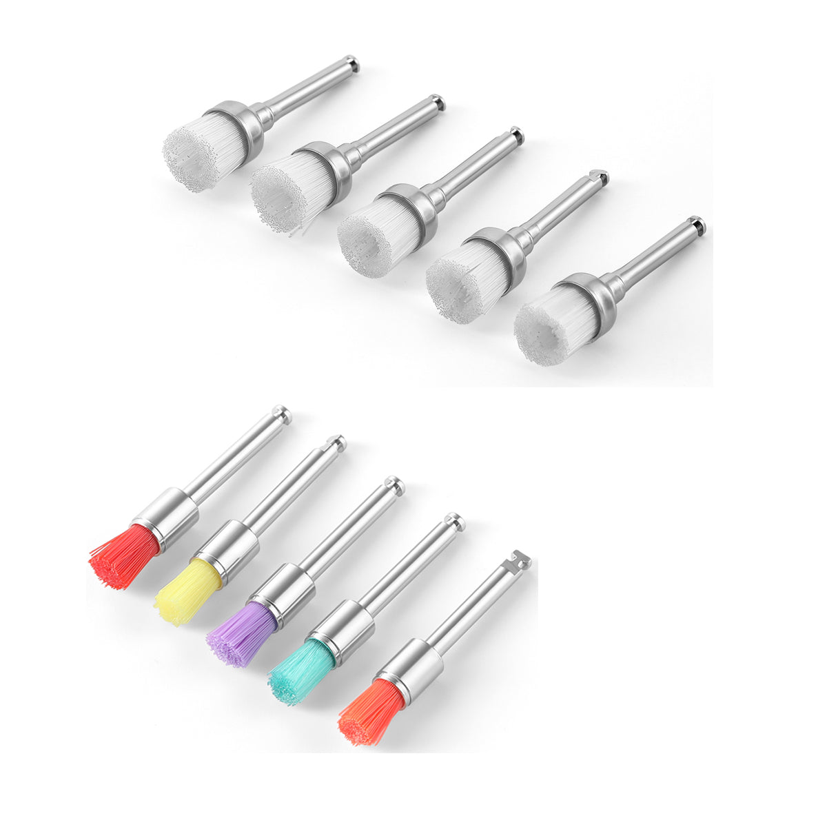 Dental Prophy Polishing Brush White/Colorful Nylon 100pcs/Box - pairaydental.com