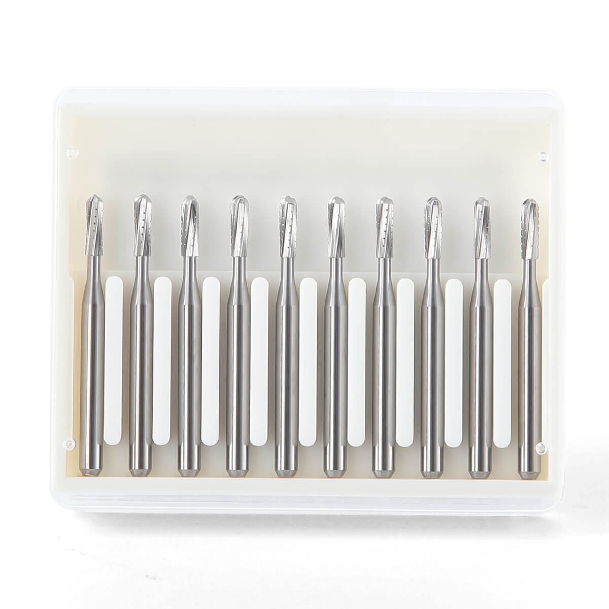 Dental Carbide Bur Straight Round End Crosscut Fissure FG #1558 10Pcs/Box - pairaydental.com