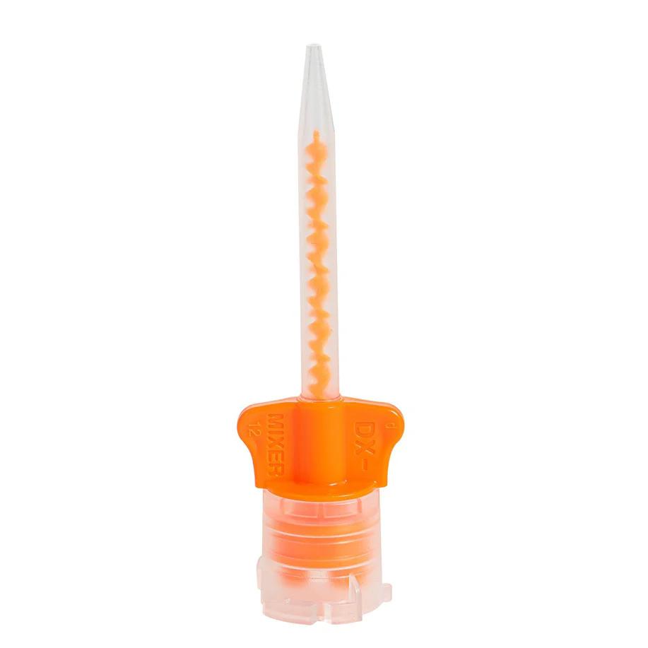 DX-Mixer Dental HP Mixing Tips Crown & Bridge Orange Wing 10:1 Ratio 48pcs/Pack - pairaydental.com