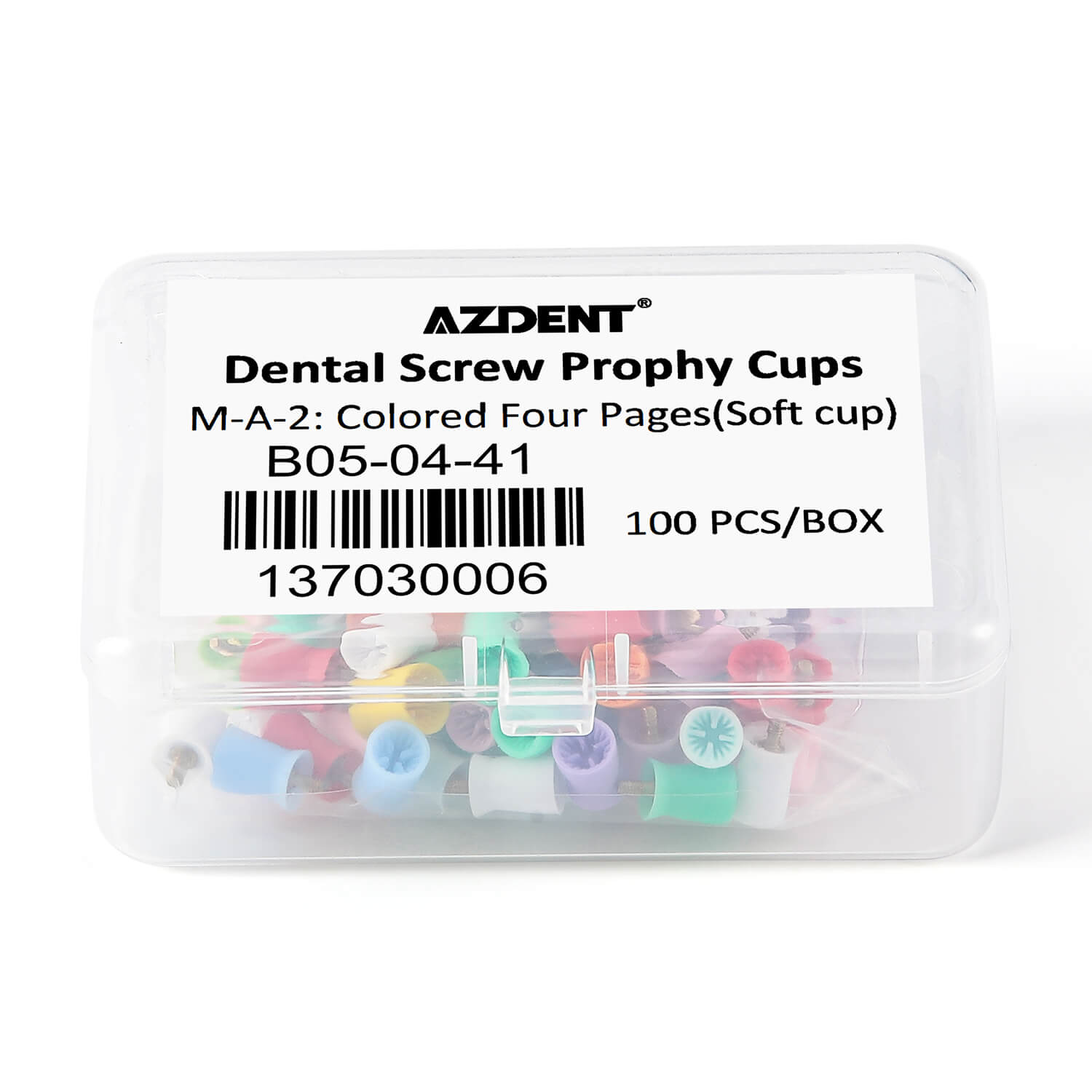 Dental Prophy Cups Soft/Hard RA2.35mm Silicone Material 100pcs/Box - pairaydental.com