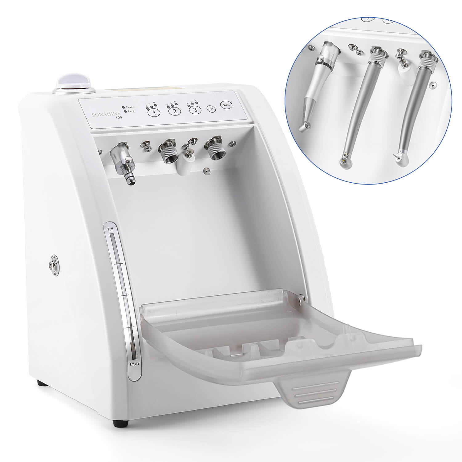 Dental Automatic Handpiece Maintenance Lubrication System Oiling Cleaner Machine Grey - pairaydental.com