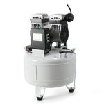 Dental Noiseless Oil-Free Air Compressor 24L/40L Single Pressure Gauge for 1-2 Dental Chair - pairaydental.com