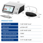 Dental Implant Surgical Brushless Motor Multi Function Color Touch Screen With 20:1 LED Contra Angle 80Ncm - pairaydental.com