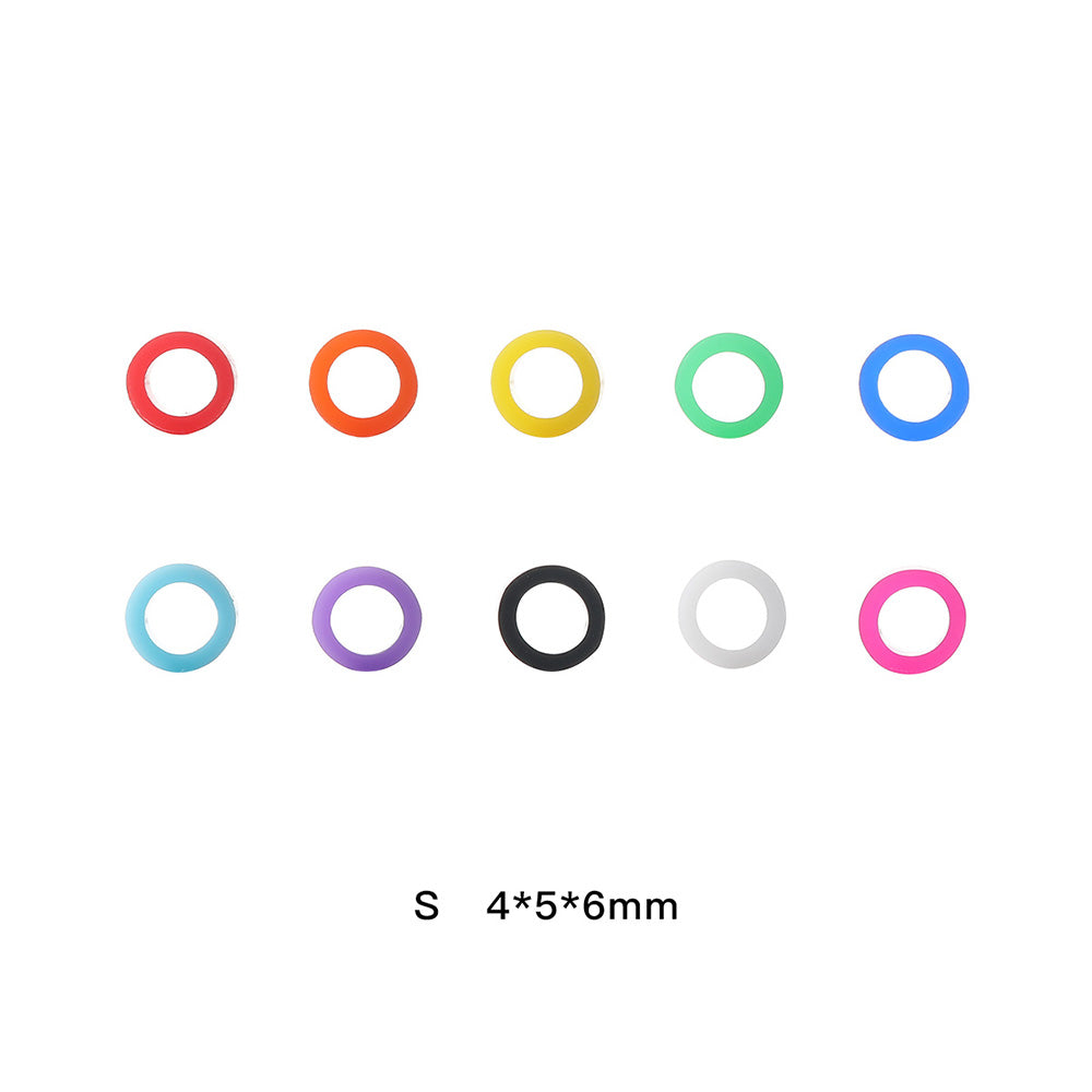 Universal Silicone Dental Instruments Color Code Rings 10 Colors Autoc