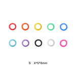 Silicone Dental Instruments Color Code Rings Autoclavable Mixed Colors 100pcs/Box - pairaydental.com