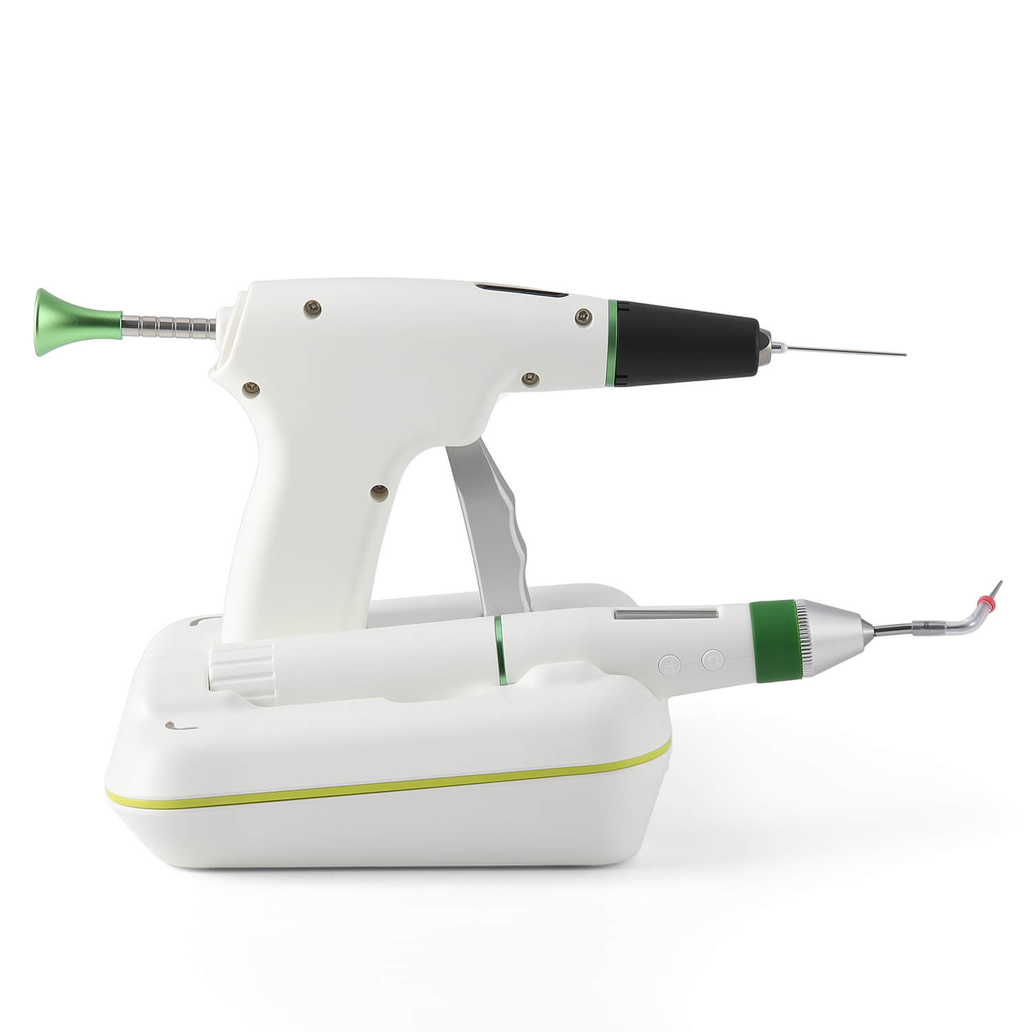 Dental Cordless Obturation System Heated Pen & Gutta Percha Gun 2-in-1 Filling System with 4 Heating Tips and 3 Needles - pairaydental.com