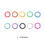 Silicone Dental Instruments Color Code Rings Autoclavable Mixed Colors 100pcs/Box - pairaydental.com