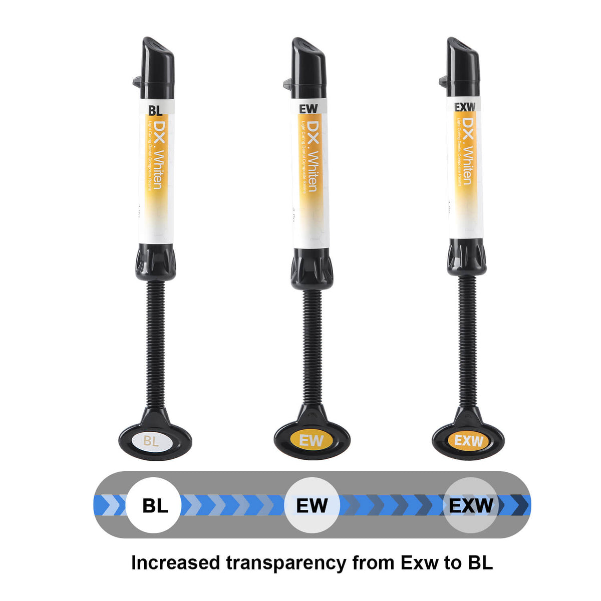 Dental Veneer Composite Resin Light Cure Bonding Adhesive for Teeth Whitening EXW/BL/EW 4g/Pack - pairaydental.com