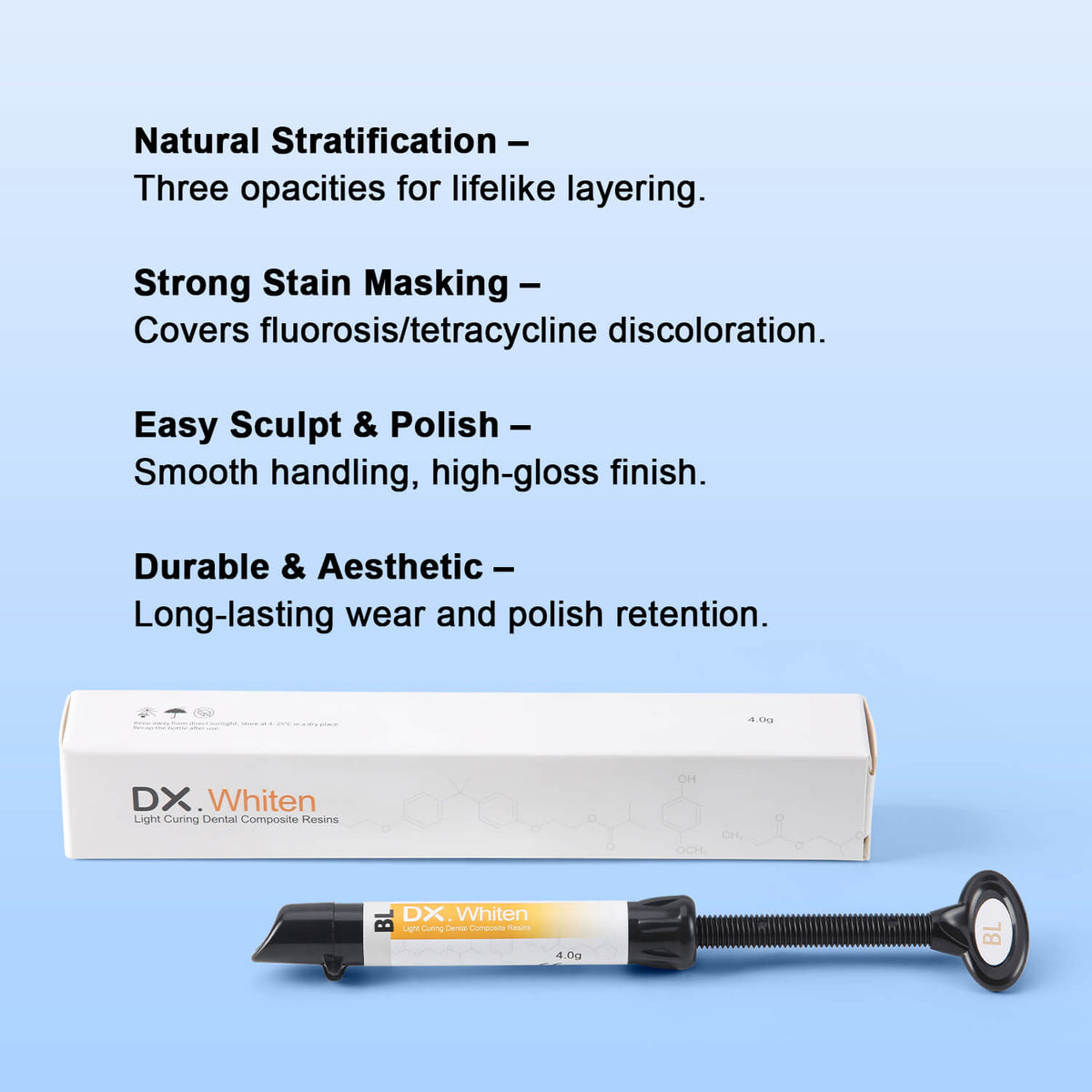 Dental Veneer Composite Resin Light Cure Bonding Adhesive for Teeth Whitening EXW/BL/EW 4g/Pack - pairaydental.com