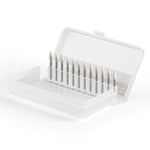 Dental White Stone Polishing FG Burs Flame Shape 12pcs/Box - pairaydental.com