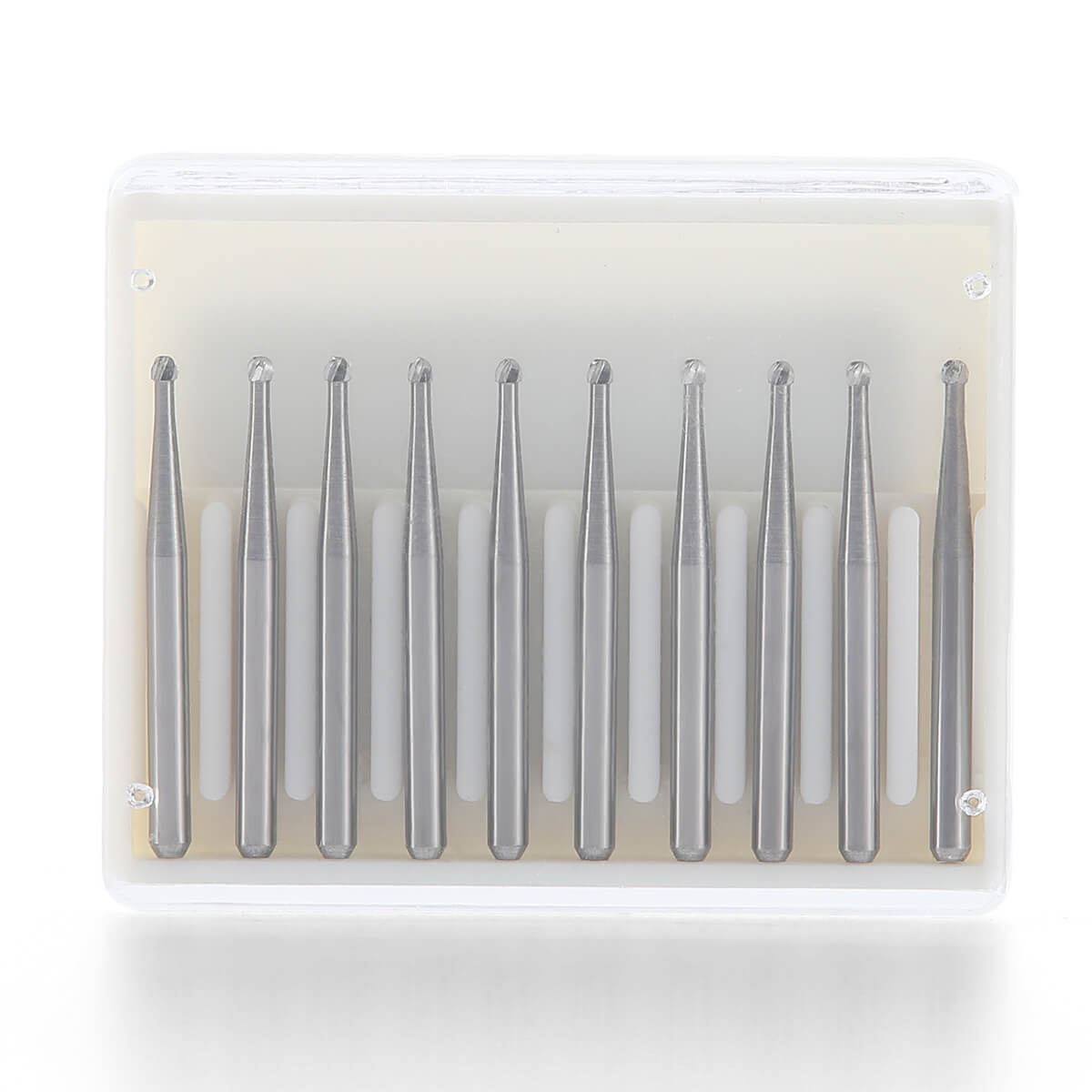 Dental Carbide Bur Round FG #2 10pcs/Box - pairaydental.com