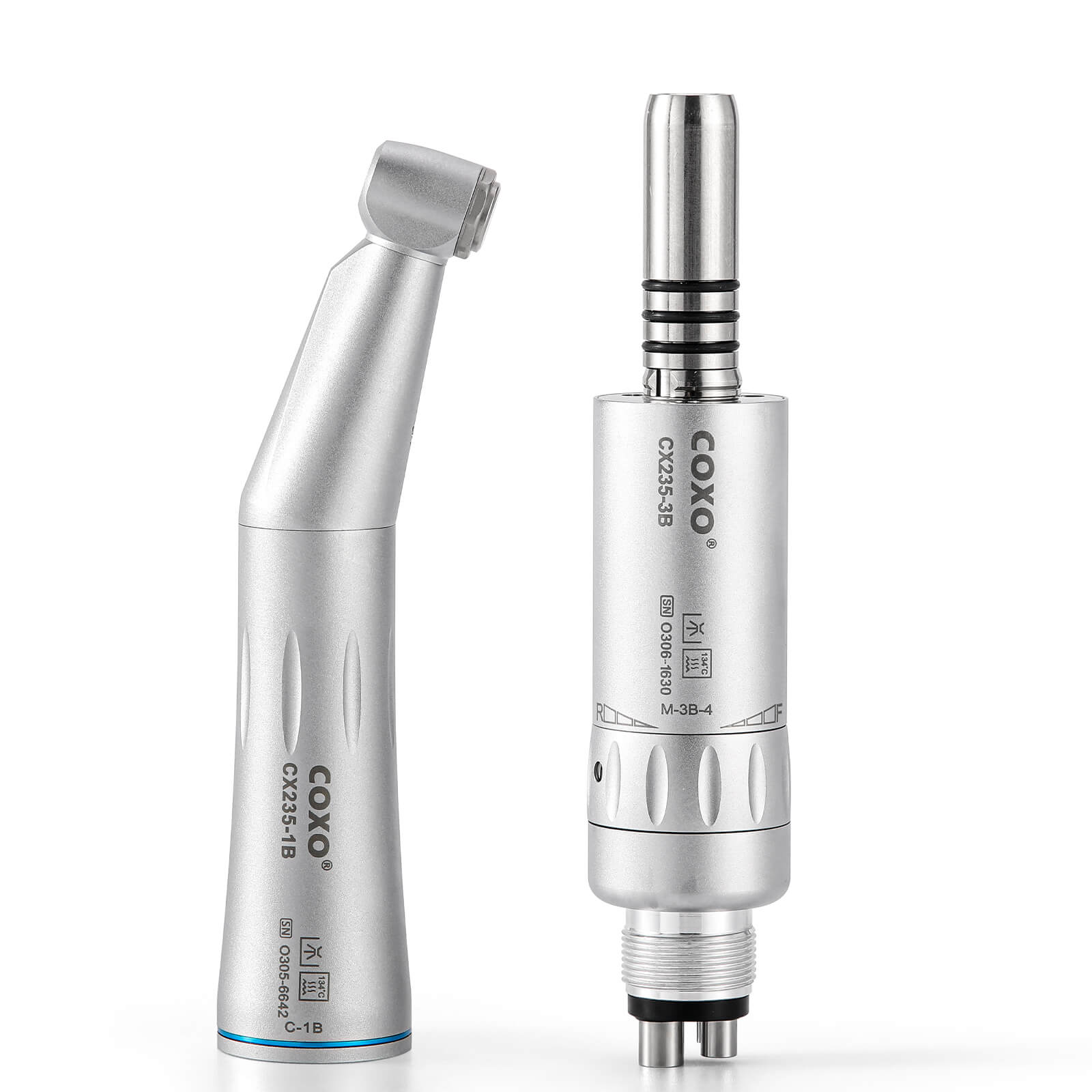 COXO Dental Low Speed Electric Handpiece Contra Angle Straight Handpiece Air Motor 4 Holes - pairaydental.com