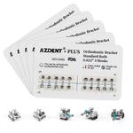 AZDENT Plus Orthodontic Brackets Standard Roth/MBT 0.022/0.018 with 3/3-4-5 Hooks