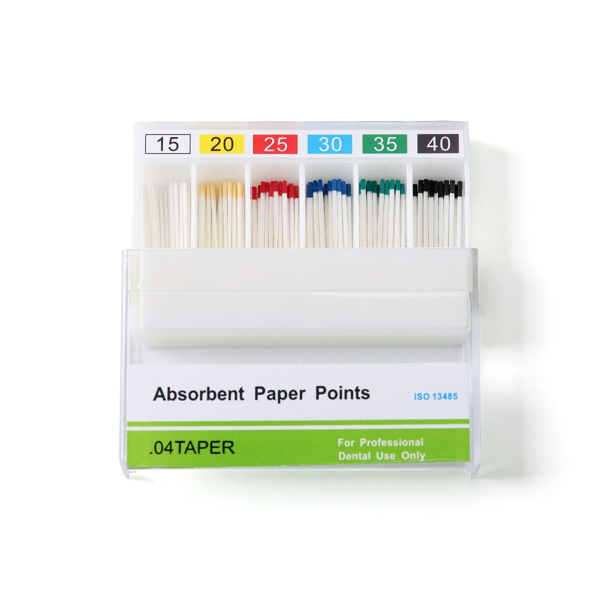 Absorbent Paper Points 0.04 Taper Assorted 15-40# 100pcs/Pack - pairaydental.com