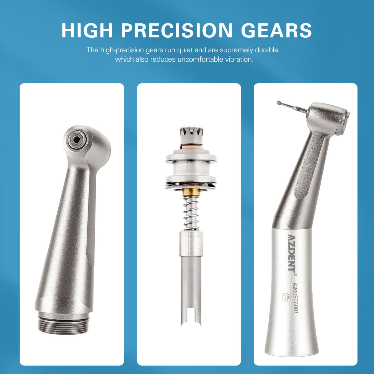 1:1 Low Speed Contra Angle Handpiece Push Button External Water - pairaydental.com