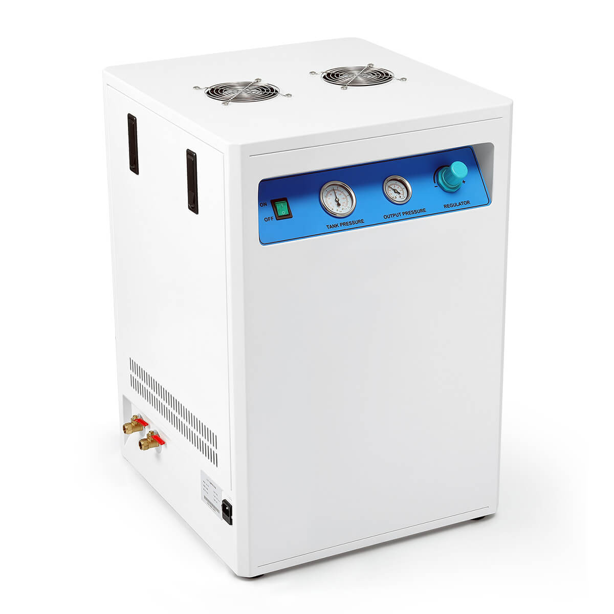 Dental Noiseless Oil Free Air Compressor 40L 800W GA02X for 2PCS Dental Chair with Soundproof Box