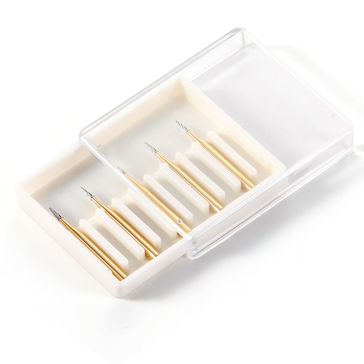 Dental Tungsten Carbide Burs Trimming & Finishing FG 7114 Taper Fissure 5pcs/Box - pairaydental.com