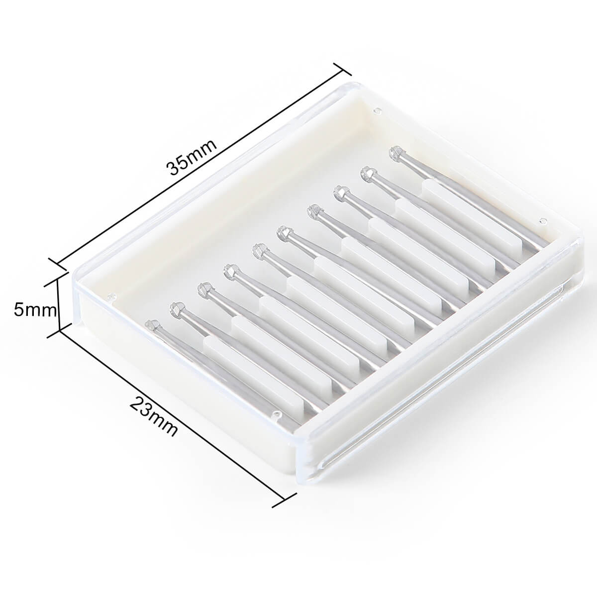 Dental Carbide Bur Round FG #4 10pcs/Box - pairaydental.com