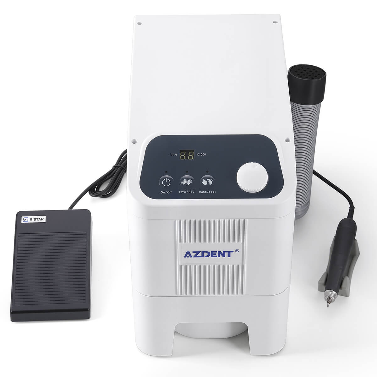 Dental 2 in 1 Dust Collector Vacuum Dust Suction System with Brushless DC Micromotor Polishing Machine - pairaydental.com
