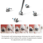 Orthodontic Brackets Self Ligating Roth 0.022 345 Hooks 20pcs/Kit - pairaydental.com