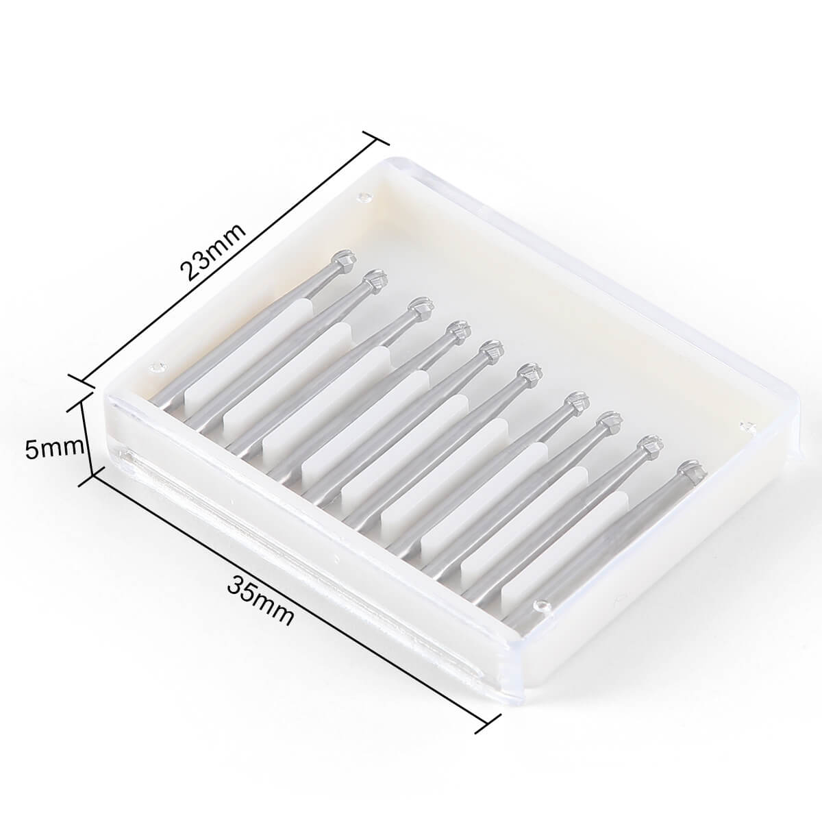 Dental Carbide Bur Round FG #5 10pcs/Box - pairaydental.com