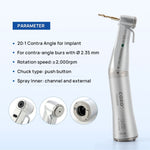 COXO CX235C6 Dental 20:1 Contra Angle Electric Implant Handpiece Fiber Optic #C6-22 - pairaydental.com