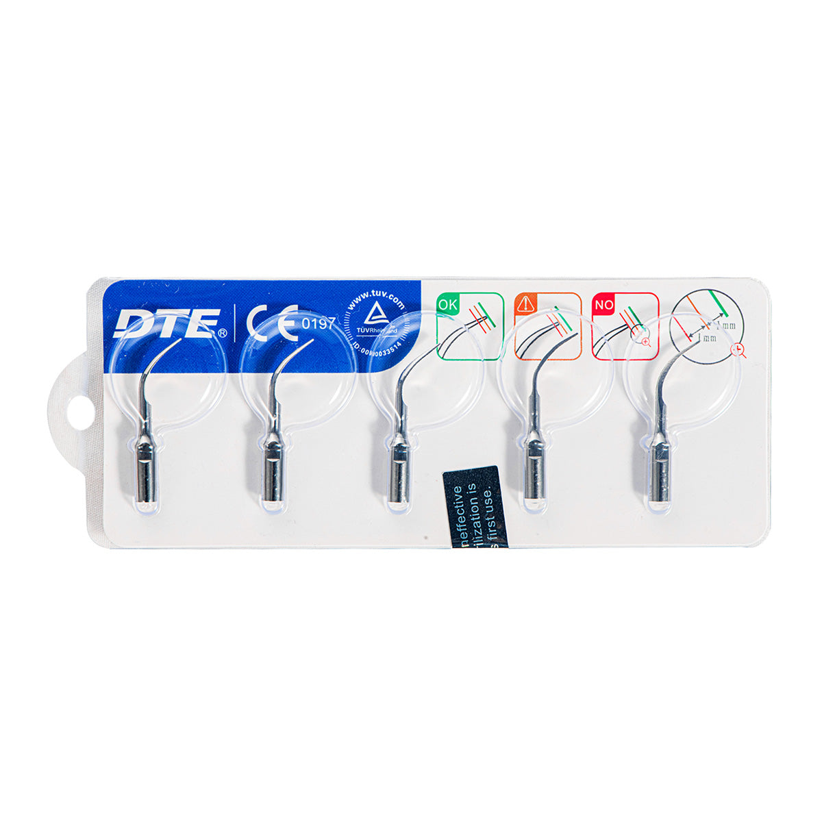 Woodpecker Ultrasonic Scaler Tips for DTE D1 Series 5pcs/Set - pairaydental.com