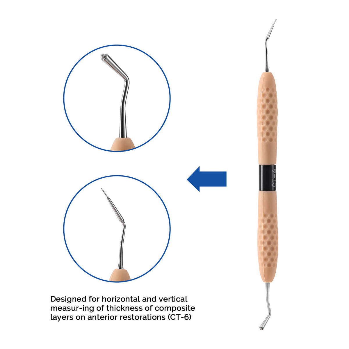 Dental Resin Plugger Kit Aesthetic Composite Restoration Filling Instruments CT1-CT7 - pairaydental.com