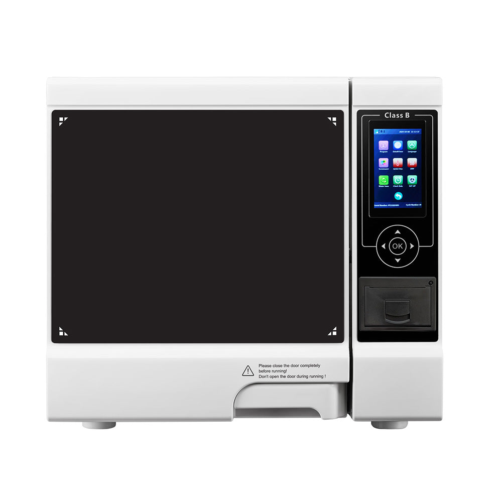 22L Dental Autoclave Steam Sterilizer Class B Table Top LCD Built-in Printer Dry Function