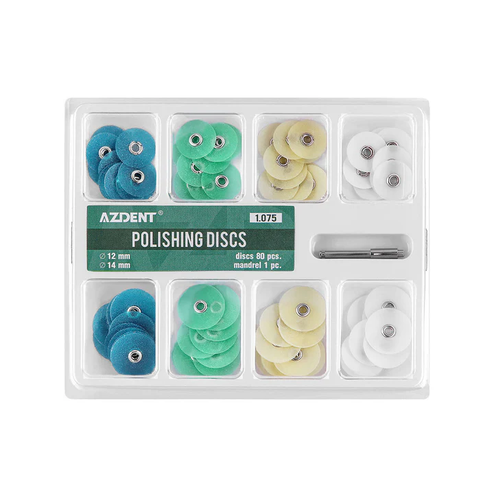 Dental Polishing Discs NO1.075 Gross Reduction Contouring Mandrel Stripes Set 80/Box