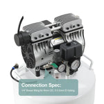 Dental Noiseless Oil-Free Air Compressor Plus Dual-Pressure Display 24L/40L for 1-2 Dental Chair - pairaydental.com