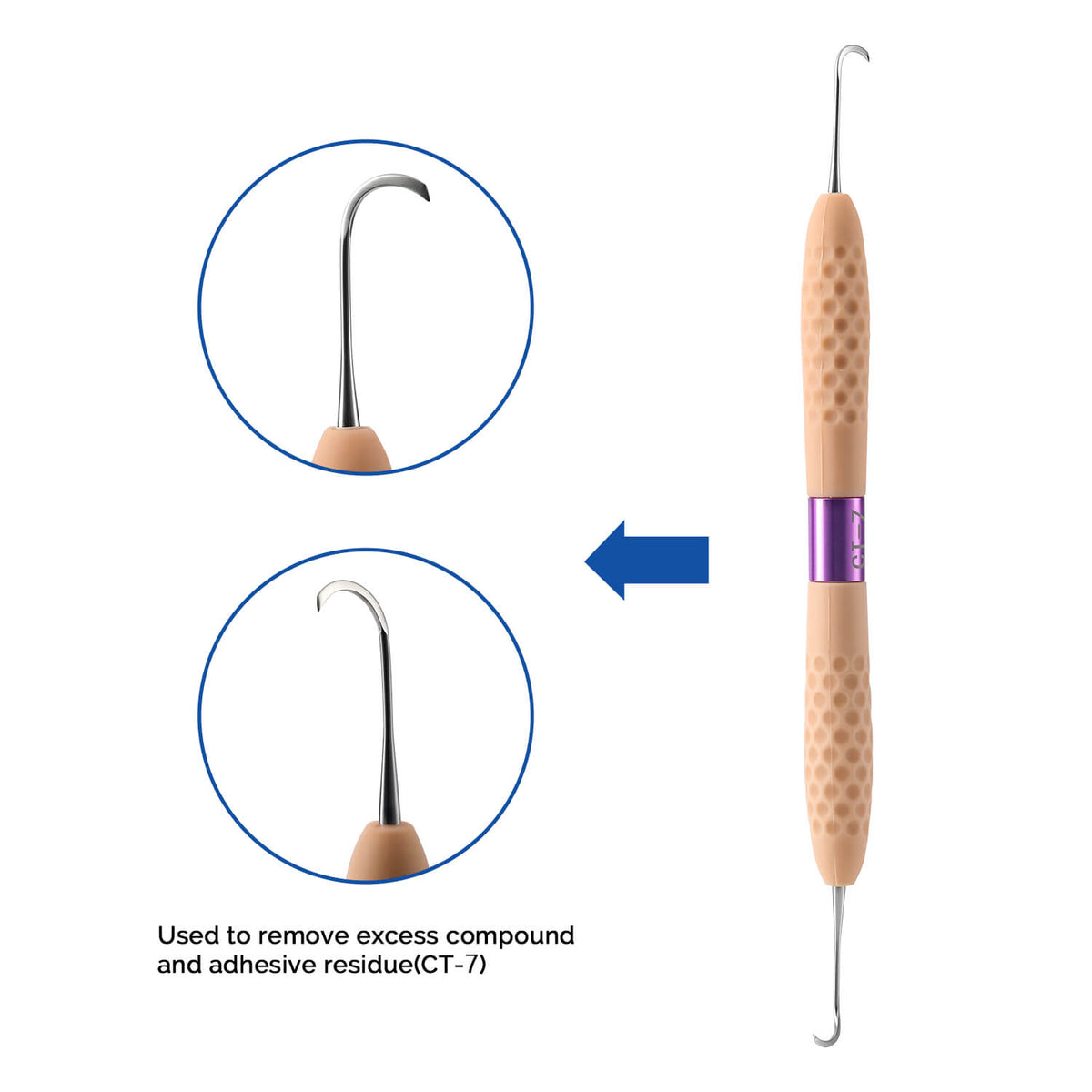 Dental Resin Plugger Kit Aesthetic Composite Restoration Filling Instruments CT1-CT7 - pairaydental.com