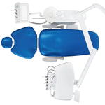 Dental Chair Unit Computer Controlled PU Hard Leather with Dentist Stool Dark Blue - pairaydental.com