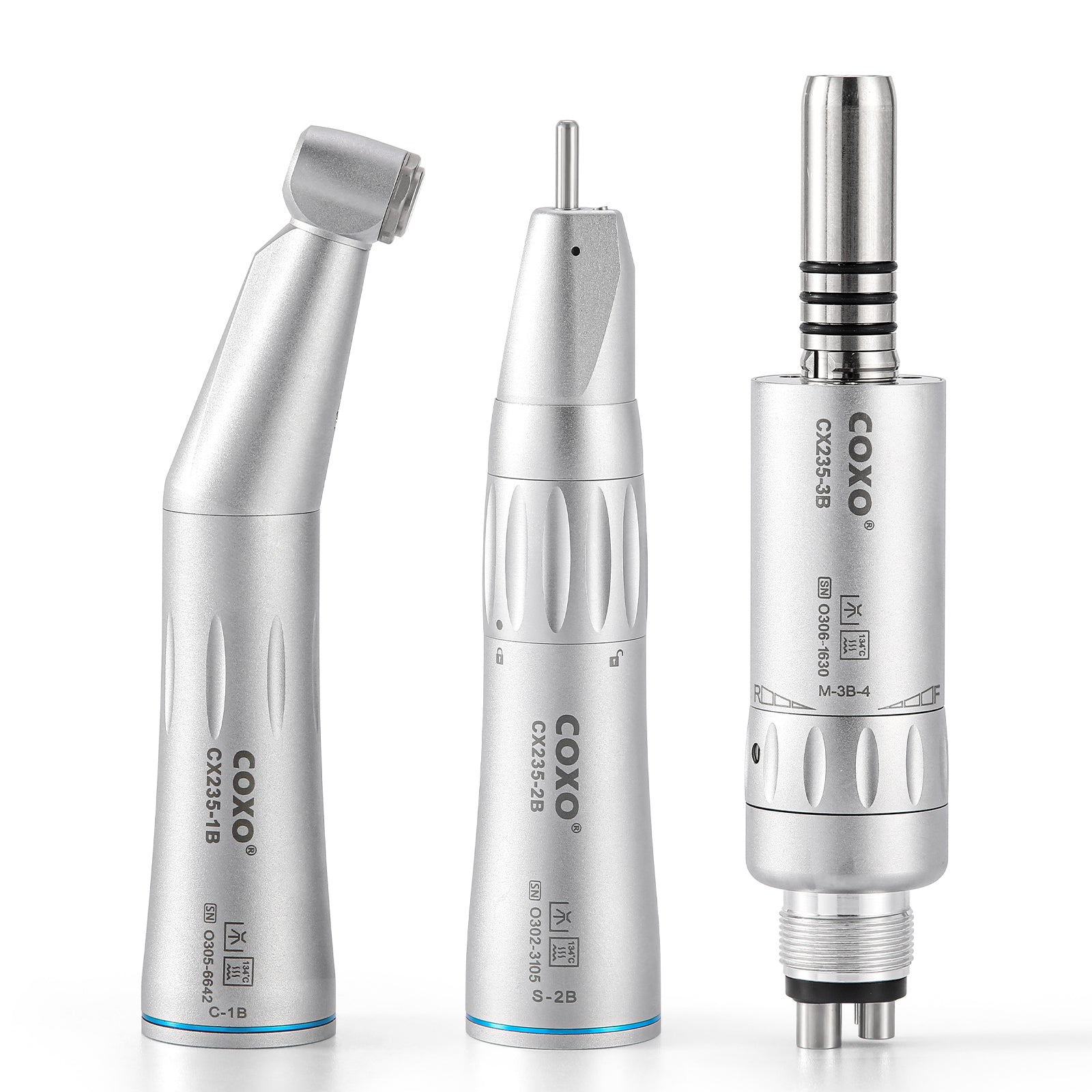 COXO Dental Low Speed Electric Handpiece Contra Angle Straight Handpiece Air Motor 4 Holes  - pairaydental.com