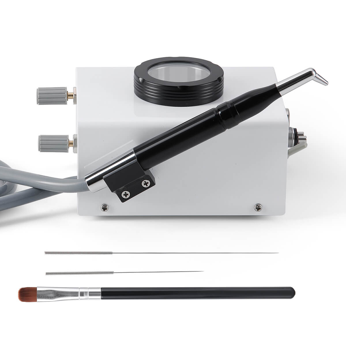 Dental Air Prophy Polisher Teeth Whitening Cleaning Sandblaster Micro Blaster Interface Micro etcher Air Abrasion Polisher Tools Desktop Type PT-1 - pairaydental.com