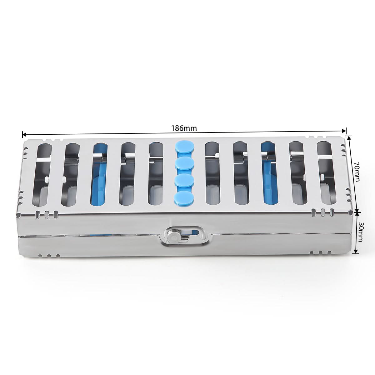 Dental Instrument Disinfection Box Sterilization and Autoclavable Rack Tray 5 Grids - pairaydental.com