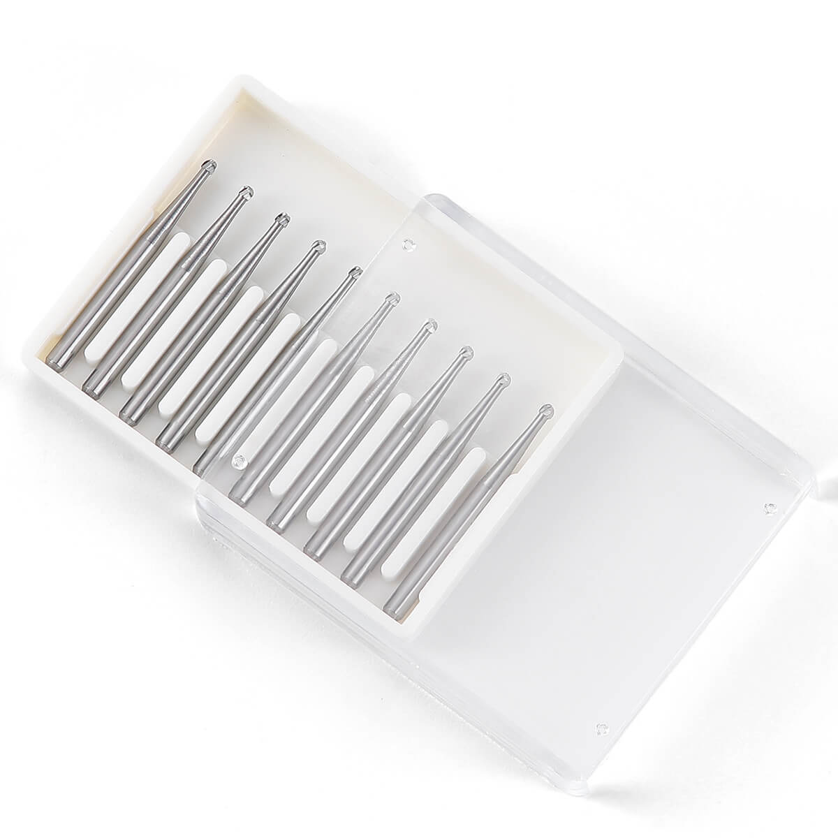 Dental Carbide Bur Round FG #2 10pcs/Box - pairaydental.com