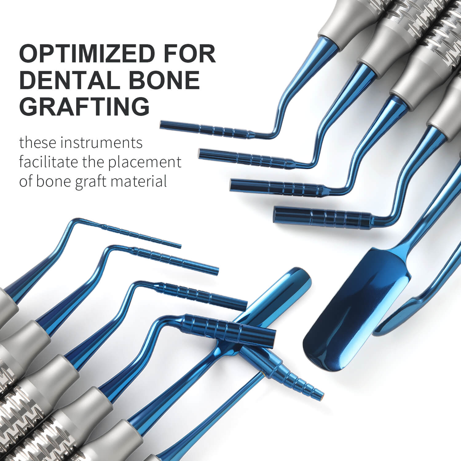 Dental Implant Bone Grafting Instruments Stainless Steel 6pcs/Set - pairaydental.com