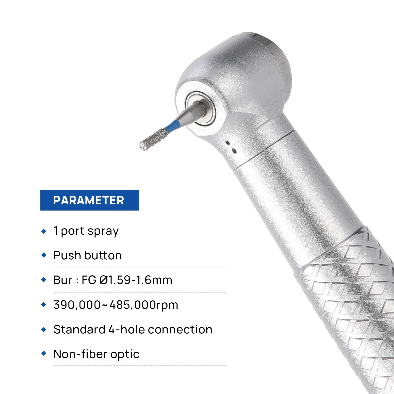 COXO CX207-G High Speed Air Turbine Handpiece Mini Head with 4 Holes Coupler #H03-MP4 - pairaydental.com