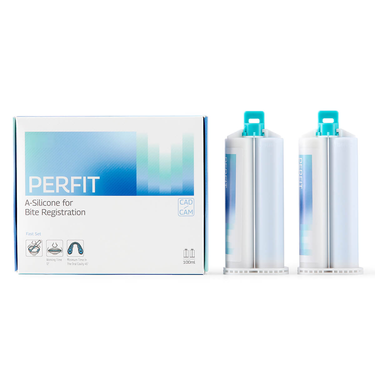 Dental Bite Registration Material Fast Set Mixing Tips 50ML*2 - pairaydental.com