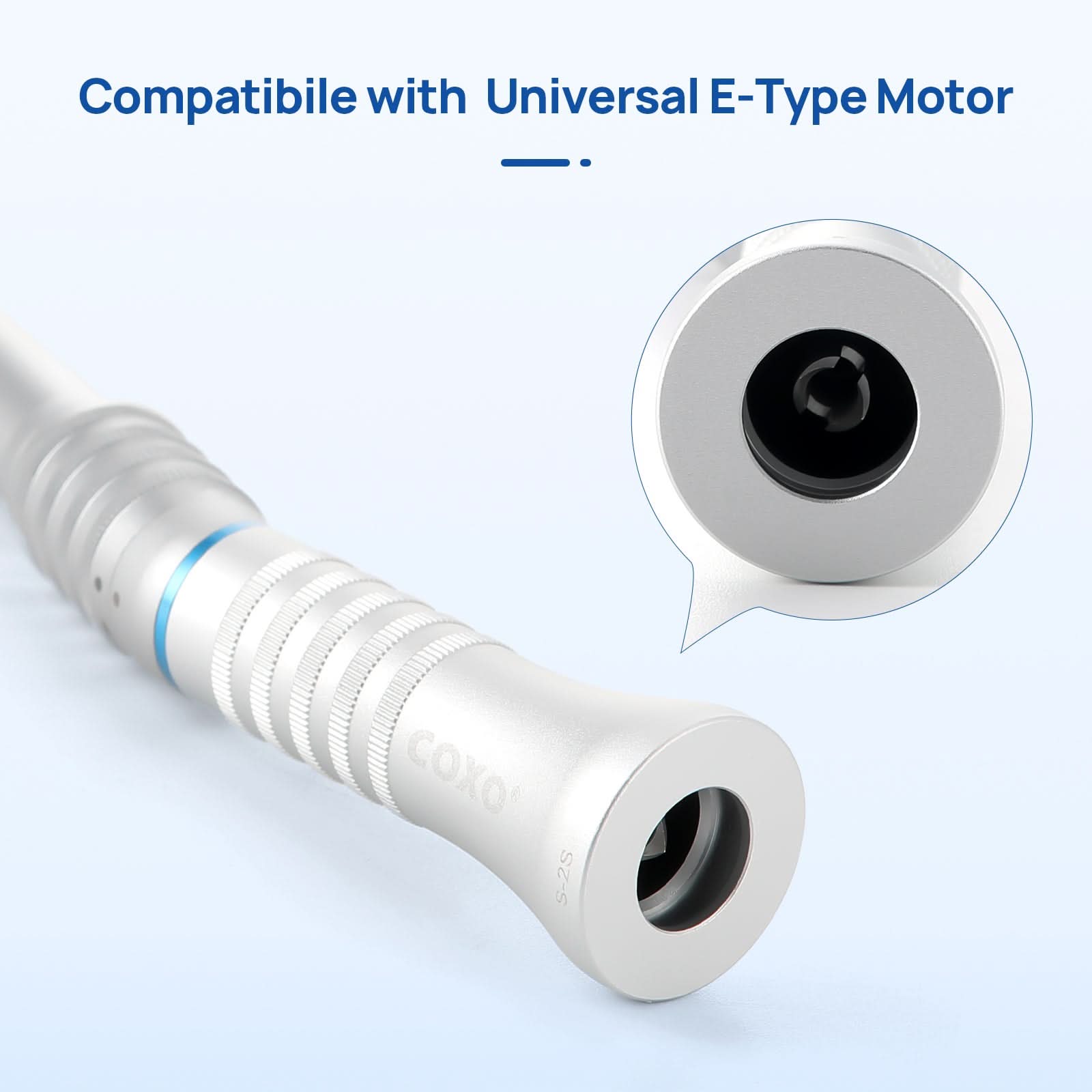 COXO Dental 1:1 Low Speed Handpiece 20° Straight Head External Water Spray - pairaydental.com