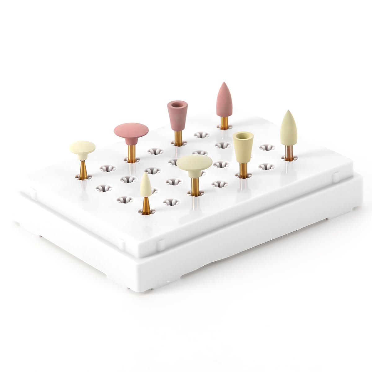 Dental Zirconia Grinding and Polishing Kit RA 2.35mm Ceramic/ Rubber Diamond 8pcs/Kit - pairaydental.com