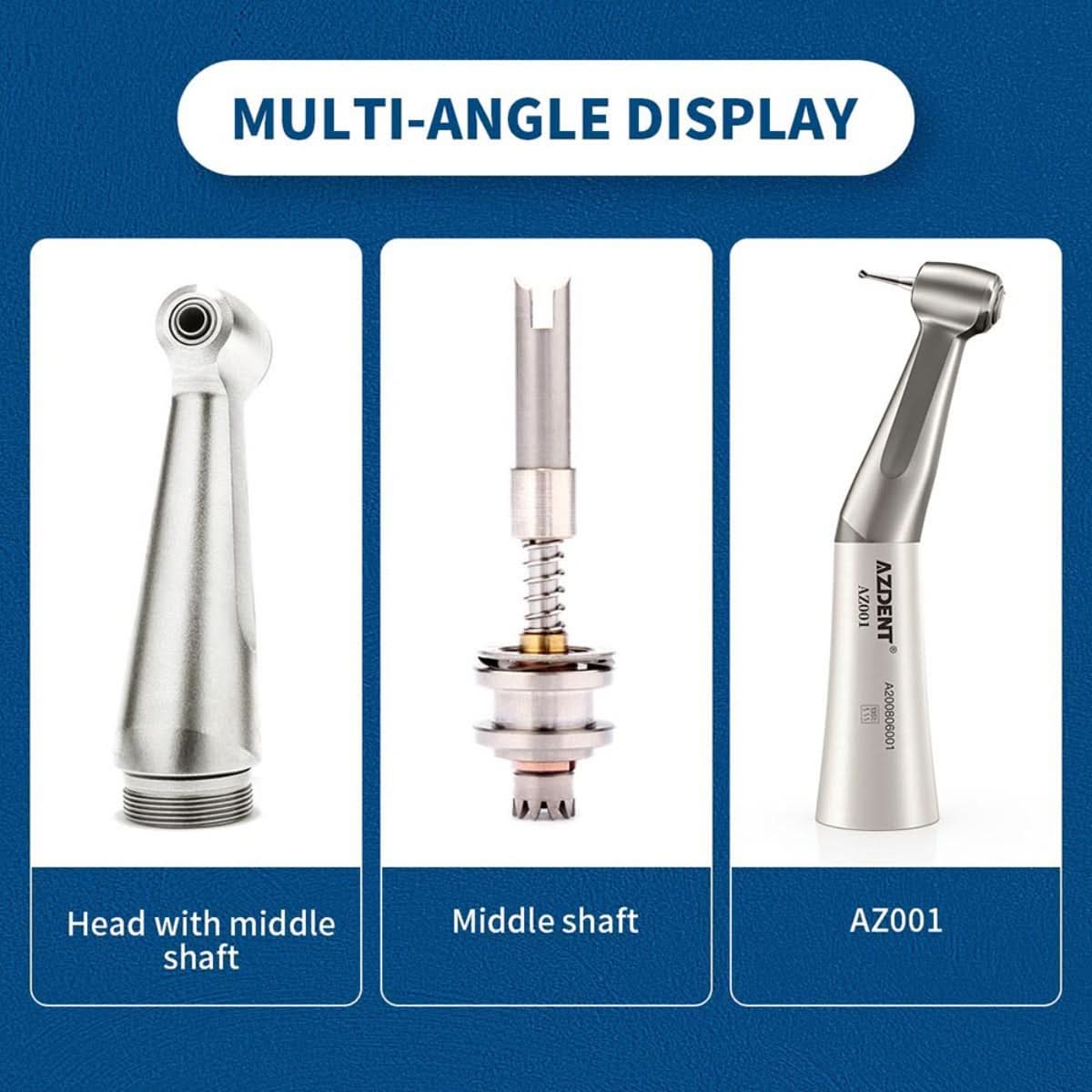 1:1 Low Speed Contra Angle Handpiece Push Button External Water